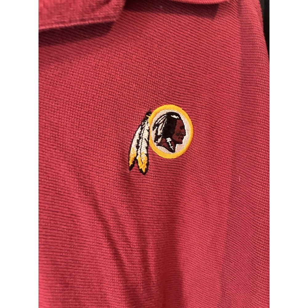 Men's M Washington Redskins Short Sleeve Polo Golf Shirt - NFL Team Apparel - Picture 2 of 5